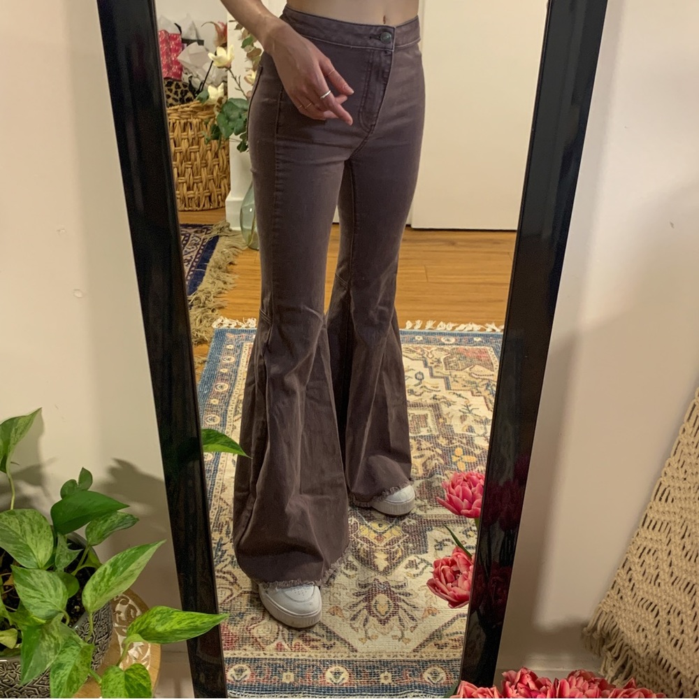 Free People ‘Just Float On Flare Jean’ Faded Purple 24